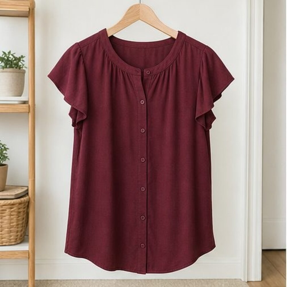Burgundy Cami Blouse